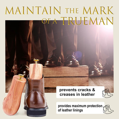 Cedar Boot Tree, 8-14 Sizes 100% Natural Wooden Boot Stretcher